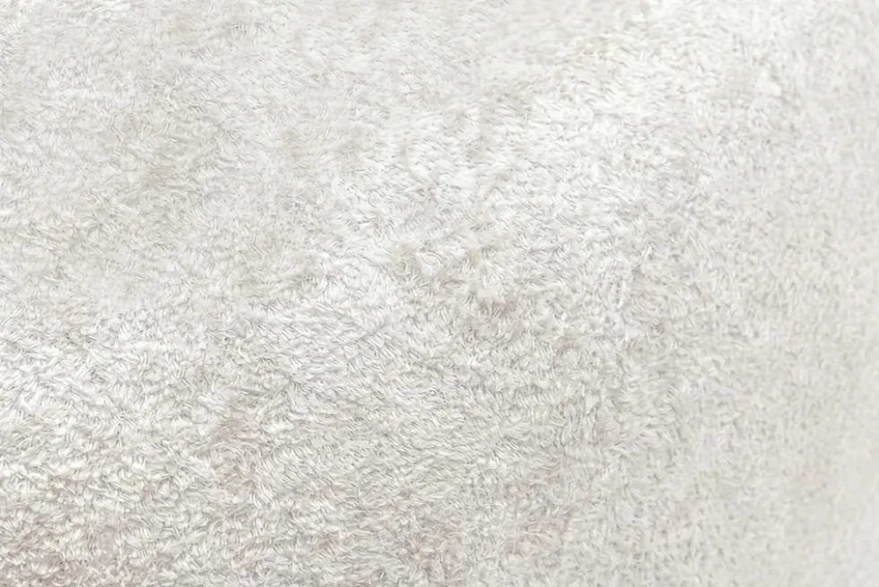 Design Polsterhocker VOGUE 40cm beige Bouclé Sitzhocker