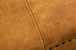 Design Récamière CHESTERFIELD 170cm senfgelb Samt Knopfheftung Nietenbesatz