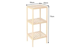 Design Regal LAGOON SPA 80cm Bambusholz zwei Fächer Badregal