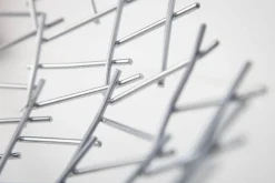 Design Schale STRUCTURE 45cm silber pulverbeschichtetes Metall