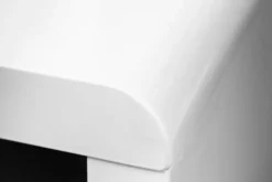 Design Schreibtisch FAST TRADE 120cm weiß Hochglanz Bürotisch