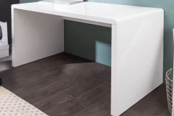 Design Schreibtisch FAST TRADE 120cm weiß Hochglanz Bürotisch