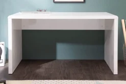 Design Schreibtisch FAST TRADE 120cm weiß Hochglanz Bürotisch