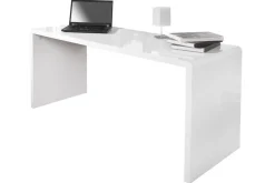 Design Schreibtisch FAST TRADE 160cm weiß Hochglanz Computertisch