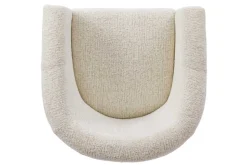 Design Sessel HEMINGWAY beige Bouclé Tweed Soft mit Armlehnen Cocktailsessel
