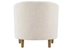 Design Sessel HEMINGWAY beige Bouclé Tweed Soft mit Armlehnen Cocktailsessel