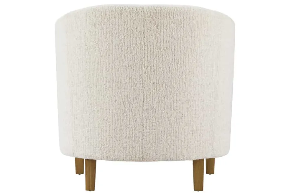 Design Sessel HEMINGWAY beige Bouclé Tweed Soft mit Armlehnen Cocktailsessel