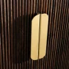 Design Sideboard GATSBY 170cm braun gold Mangoholz weiße Marmorplatte