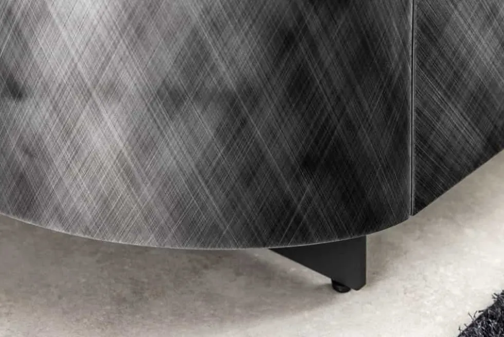 Design Sideboard REFLECTION 150cm weiß Keramik Marmor anthrazit 3D Effekt brushed Finish