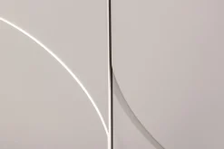 Design Sideboard SAVOY 180cm kaschmir weiß Marmor Keramik mit Stauraum und 3D-Front
