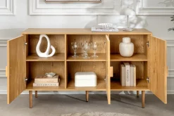 Design Sideboard VIENNA 120cm natur Wiener Geflecht Kommode