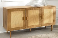 Design Sideboard VIENNA 120cm natur Wiener Geflecht Kommode