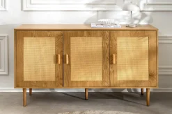 Design Sideboard VIENNA 120cm natur Wiener Geflecht Kommode