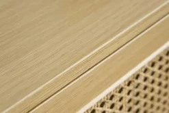 Design Sideboard VIENNA 155cm Wiener Geflecht Rattan Kommode mit Schubladen