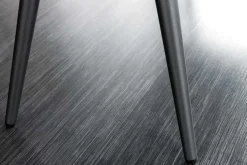 Design Sitzbank BOUTIQUE 100cm senfgelb Samt schwarze Metallbeine