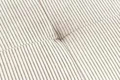 Design Sitzbank BOUTIQUE 100cm beige Cord schwarze Metallbeine Polsterbank
