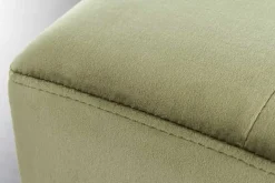 Design Sitzbank BOUTIQUE 100cm grün Samt schwarze Metallbeine