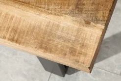 Design Sitzbank IRON CRAFT 170cm Mangoholz Eisen Industrial Design