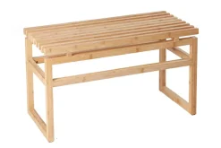 Design Sitzbank LAGOON SPA 75cm Bambusholz Badezimmerbank
