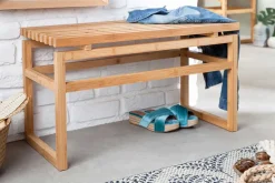 Design Sitzbank LAGOON SPA 75cm Bambusholz Badezimmerbank