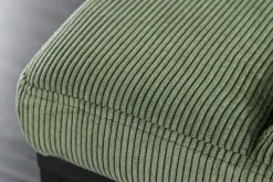 Design Sitzbank PETIT BEAUTÉ 80cm grün Cord schwarzes Gestell