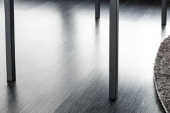Design Sitzbank PETIT BEAUTÉ 80cm grau Samt schwarzes Gestell