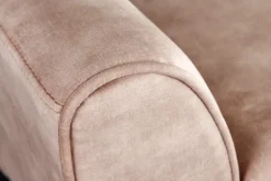 Design Sitzbank SCARLETT 90cm beige coffee Samt