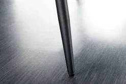 Design Sitzbank TURIN 160cm senfgelb Samt schwarz Metallbeine Armlehne