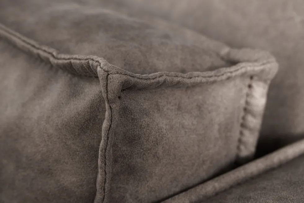 Design 3-Sitzer Sofa BOSSA NOVA 260cm antik dunkelgrau Microfaser Couch Wohnzimmer