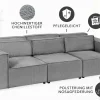 Design 3-Sitzer Sofa BOSSA NOVA 260cm grau Chenille XXL-Couch