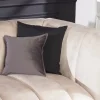 Design 3-Sitzer Sofa NOBLESSE 225cm champagner beige Samt 3-Sitzer Federkern schwarze Metallfüße