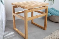Design Sitzhocker LAGOON SPA 40cm Bambusholz Badhocker