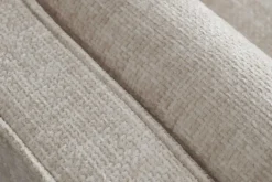 Design Sofa COZY VELVET 220cm beige Chenille Federkern 3-Sitzer mit goldener Kappe