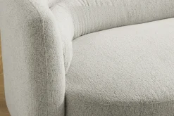 Design Sofa GATSBY 230cm beige Chenille Federkern 3-Sitzer Couch Rundum-Bezug