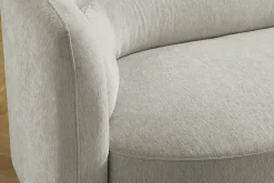 Design Sofa GATSBY 230cm greige Chenille Federkern 3-Sitzer Couch Rundum-Bezug
