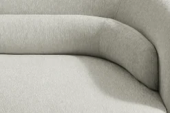 Design Sofa GATSBY 230cm greige Chenille Federkern 3-Sitzer Couch Rundum-Bezug