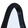Design Spiegel ORGANIC 180cm schwarz Standspiegel Wandspiegel abgerundeter Rahmen