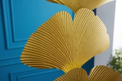 Design Stehlampe GINKGO 160cm gold Metall