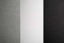 Design Stehlampe LEVELS 163cm schwarz grau mit 3 Leinenschirmen