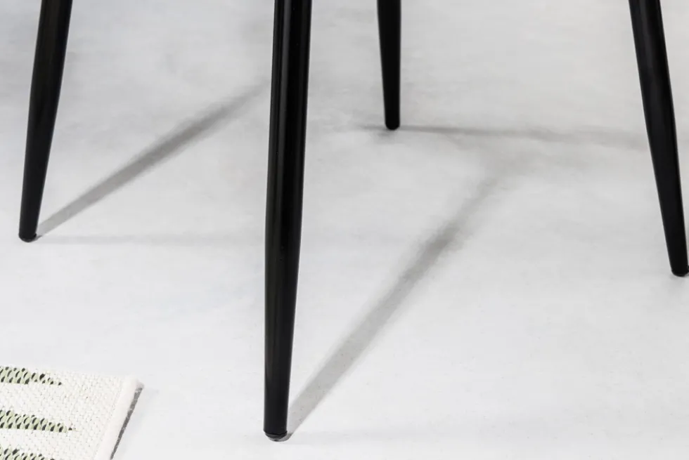 Design Stuhl AIRE schwarz Kunststoff Stahlgestell Indoor Outdoor inkl. Kissen