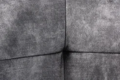 Design Stuhl LOFT dunkelgrau Samt drehbar Metallgestell schwarz mit Armlehne