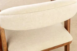 Design Stuhl MAMMUT beige natur massives Akazienholz honey finish