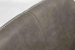 Design Stuhl MUSTANG antik taupe Microfaser mit Armlehne