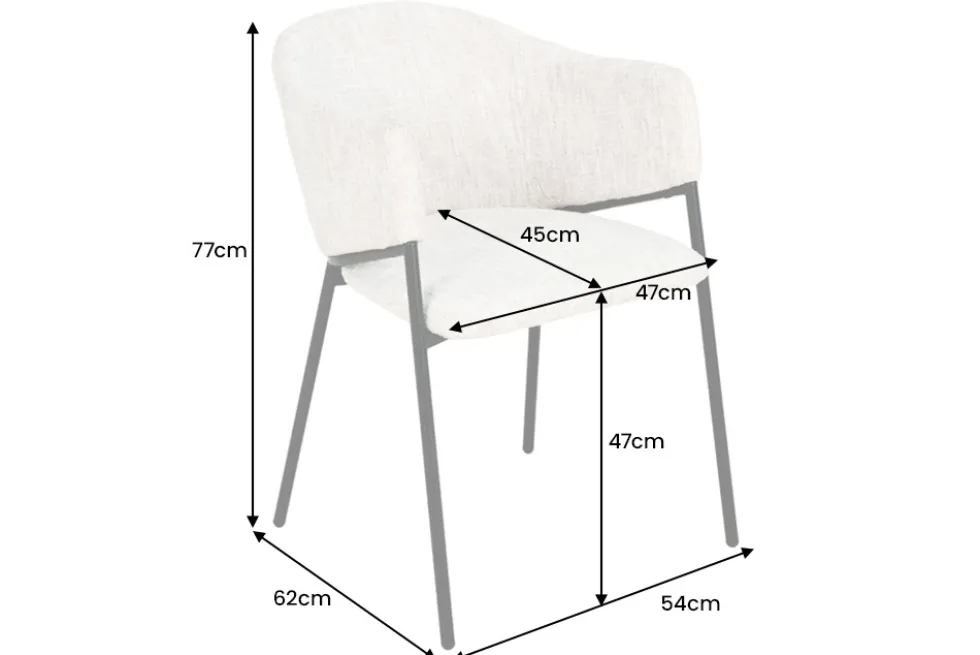 Design Stuhl NOBLESSE braun Chenille schwarzes Metallgestell