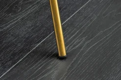 Design Stuhl NOBLESSE rosé Samt golden verchromtes Metallgestell Retro-Look