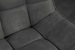 Design Stuhl ROADSTAR grau schwarze Metallbeine