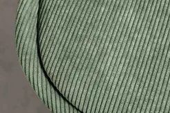 Design Stuhl SCANDINAVIA MEISTERSTÜCK grün Cord schwarz Metall-Gestell