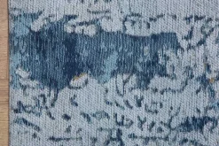 Design Teppich ABSTRAKT 240x160cm blau Baumwolle