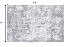 Design Teppich MODERN ART 230x160cm grau kupfer Kurzflor Indoor-Teppich