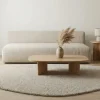 Design Teppich ORGANIC 180x120cm taupe Hochflor Indoor-Teppich organische Form